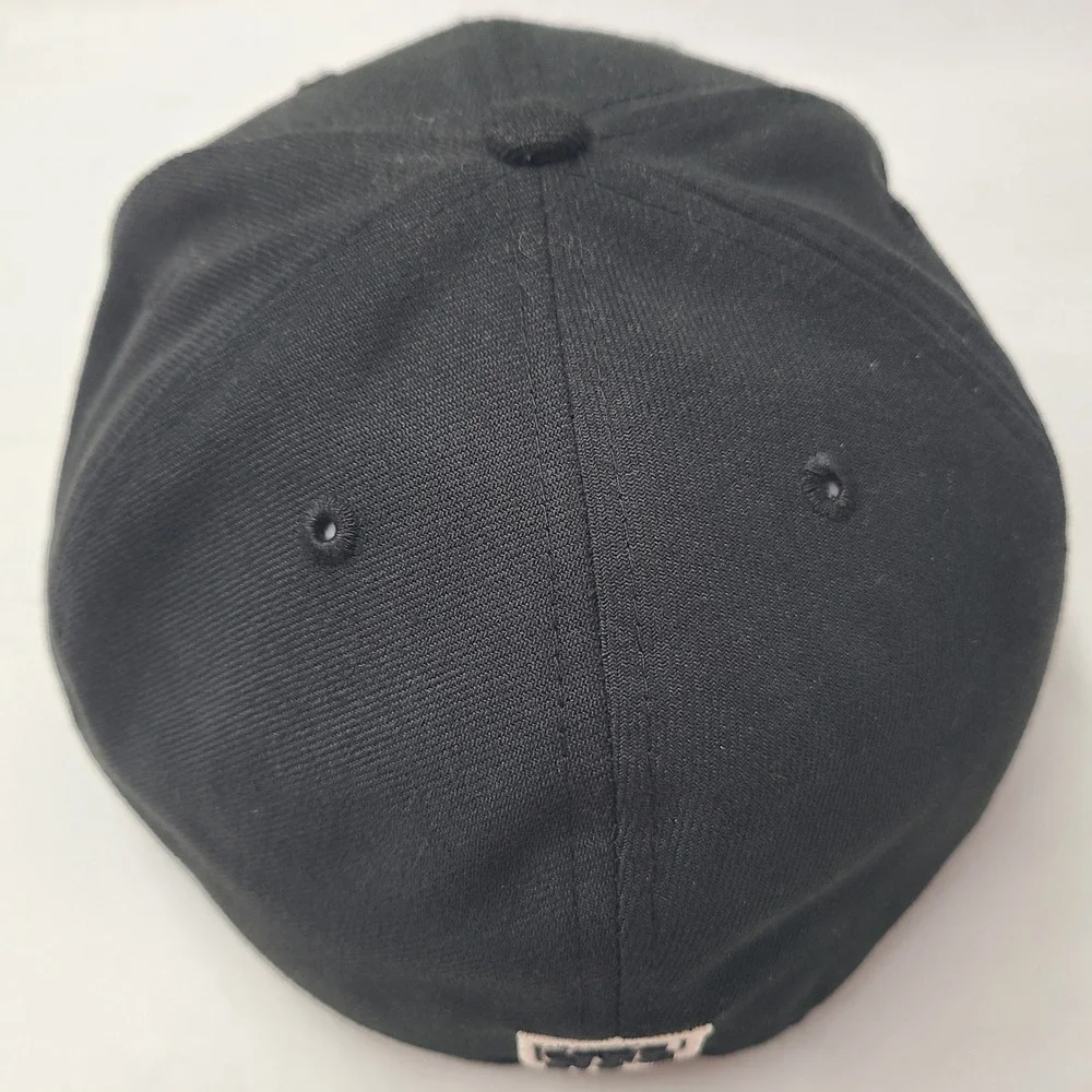 Green Bay Packers Hat Fitted 7 1/2 New Era 59Fifty Black‎ White NFL Football Men